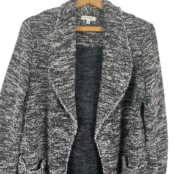 Max Studio Women Open Cardigan Sweater Small Preppy Career Office Warm Layering - Picture 2 of 8